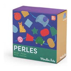 Perles en bois à enfiler -...