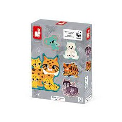 5 Puzzles évolutifs animaux...