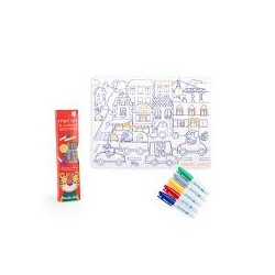 Set à colorier en silicone...