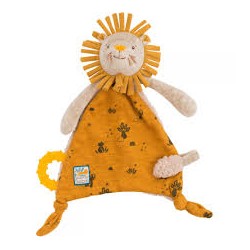 Doudou attache-tétine lion...
