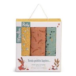 Set de 3 langes imprimés -...
