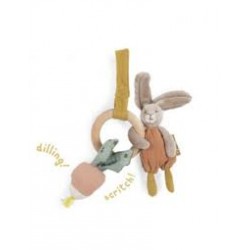 Hochet anneau bois lapin -...